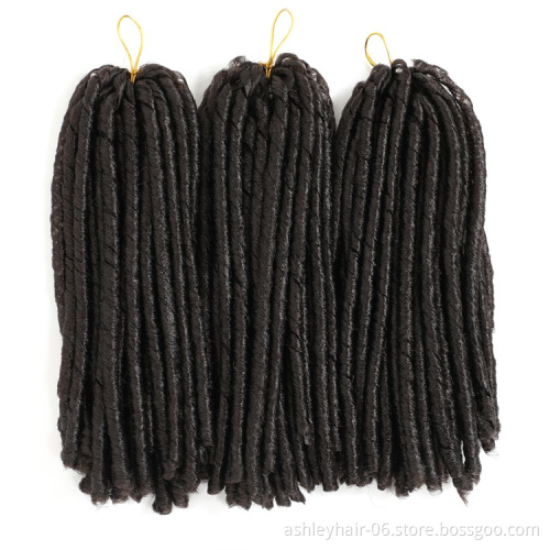 JULIANNA  African Cleopatra wig SOFT DREAD LOCK synthetic blue  blue braiding hair